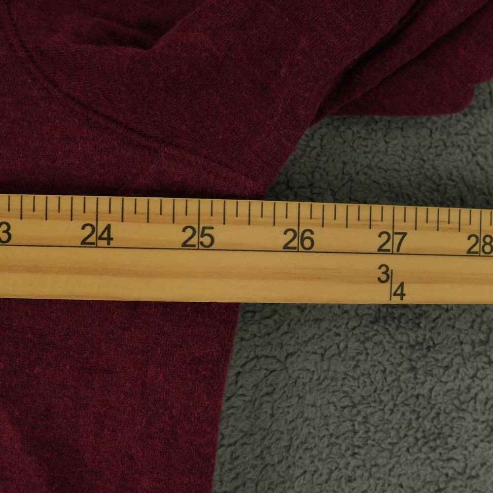 Polo Ralph Lauren Quarter Zip Mens XL Burgundy Cotton Blend Pullover Sweater - Picture 7 of 9